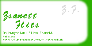 zsanett flits business card